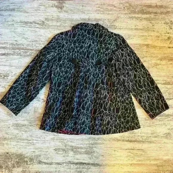 3 Sisters women’s‎ black button up coat size small - Picture 3 of 6